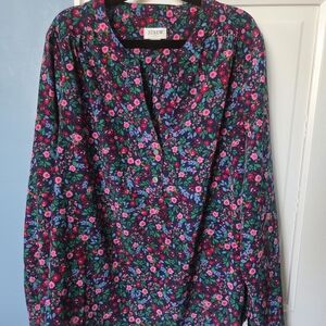 J.Crew Floral Blouse